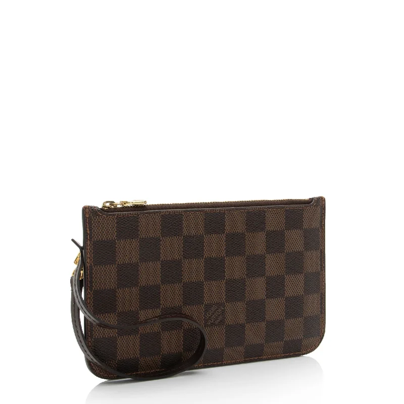 Ladies Louis Vuitton handbags with a detachable coin purse insideLouis Vuitton Damier Ebene Neverfull PM Pochette (XdxvoU)