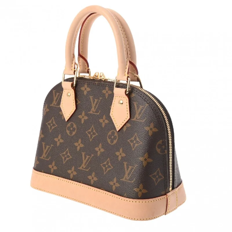 Louis Vuitton handbags with a metal - framed clasp for durabilityLouis Vuitton Alma Bb 2Way Brown Hand