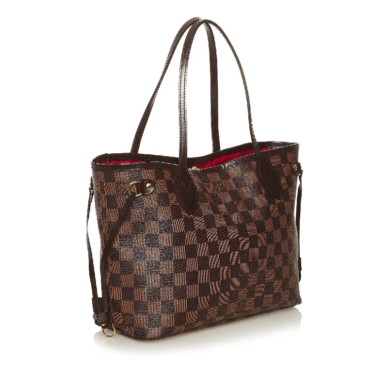 Ladies Louis Vuitton shoulder bags with a single - handle silhouetteLouis Vuitton Damier Ebene Neverfull PM (36729)