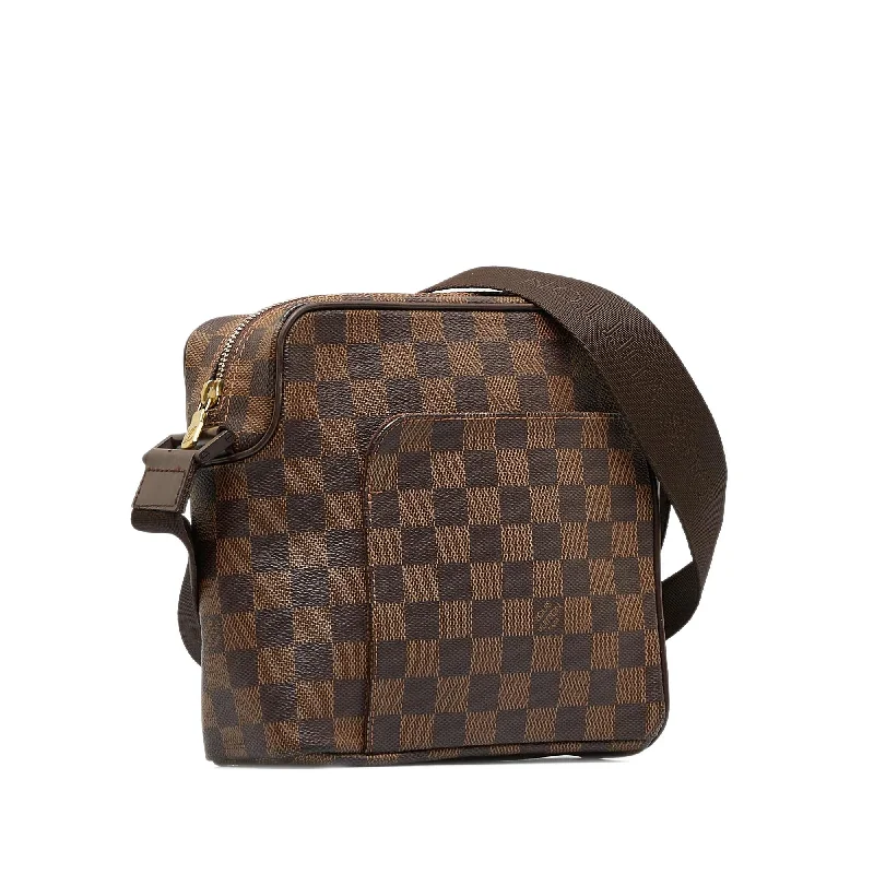 Louis Vuitton bags with a front - flap pocket for quick - access itemsLouis Vuitton Damier Ebene Olav PM (QoU2fq)