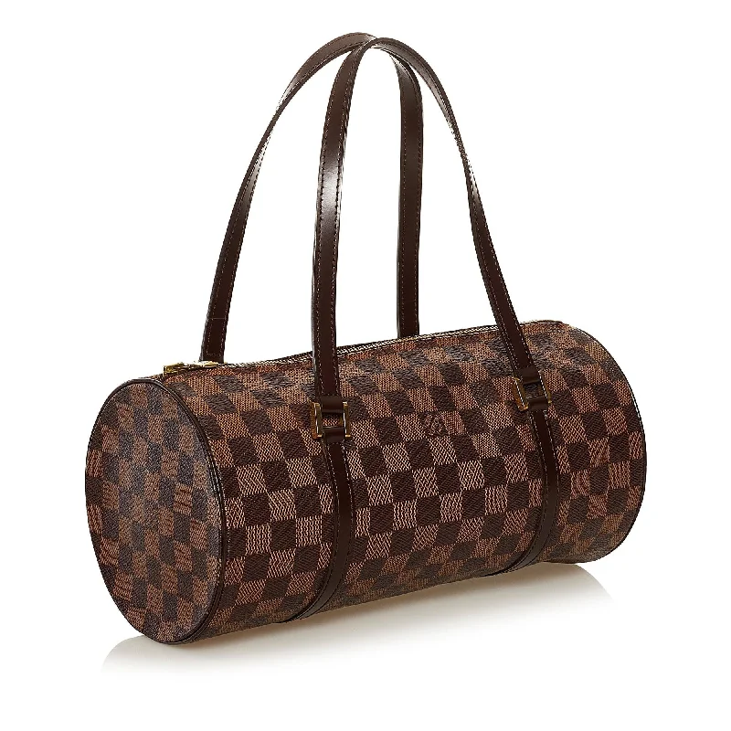 Louis Vuitton handbags with a patent - leather finish for a shiny lookLouis Vuitton Damier Ebene Papillon (LYoRLv)