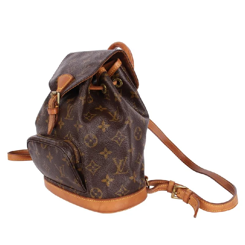 Louis Vuitton backpacks with a padded back panel for comfort during long - wearLOUIS VUITTON Monogram Montsouris MM Backpack