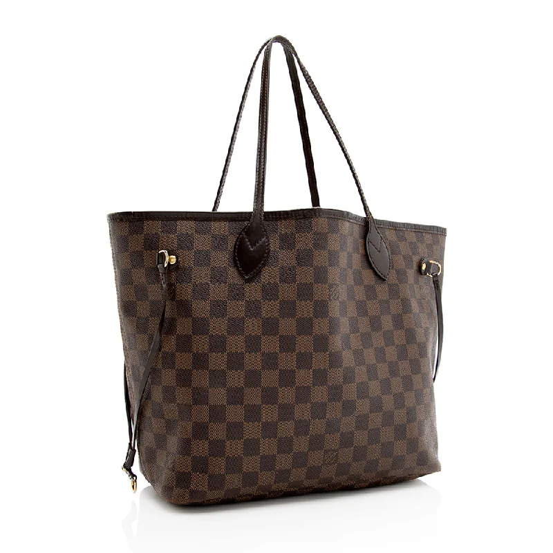 Louis Vuitton crossbody bags with a woven leather strap for textureLouis Vuitton Damier Ebene Neverfull MM Tote - FINAL SALE (19520)