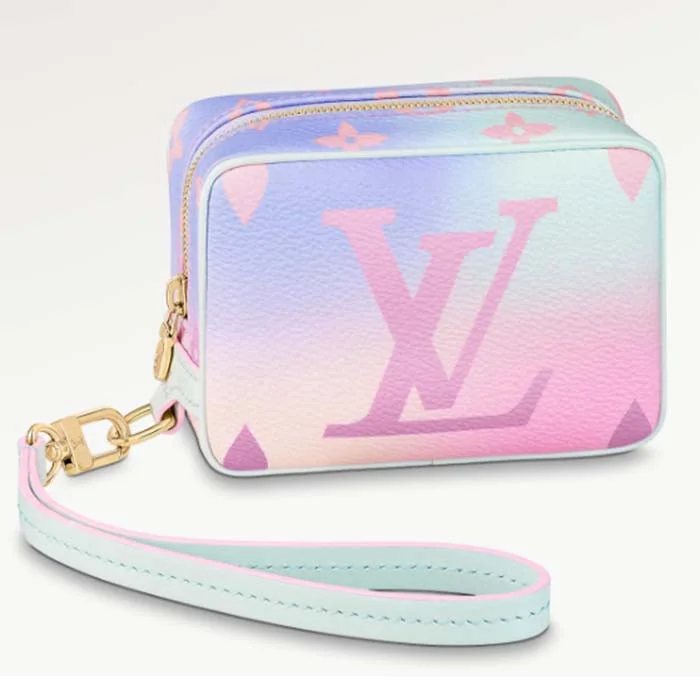 Ladies Louis Vuitton Capucines bags with gold - toned hardwareLouis Vuitton LV Women Wapity Case Sunrise Pastel Monogram Coated Canvas