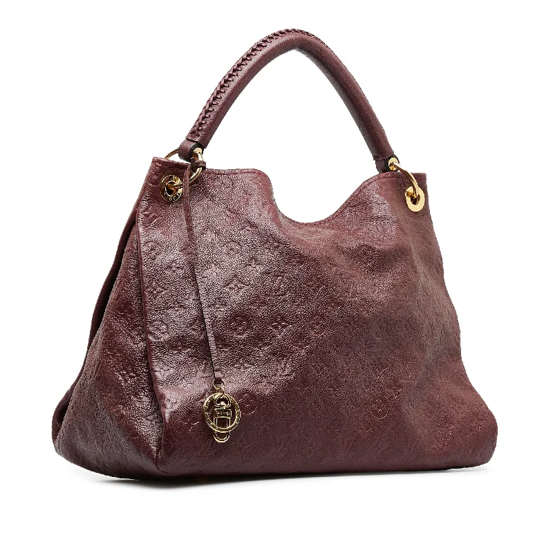 Louis Vuitton handbags with a back - zip pocket for storing valuablesLouis Vuitton Artsy MM Purple Monogram Empreinte