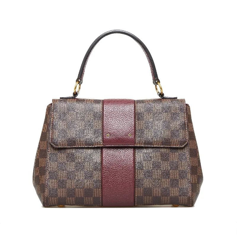 Louis Vuitton tote bags with a double - handle and shoulder - strap optionLouis Vuitton Bond Street Damier Ebene Canvas