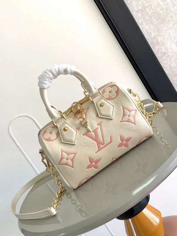 Louis Vuitton tote bags with a printed LV logo on the front for brand visibilityLouis Vuitton Bags