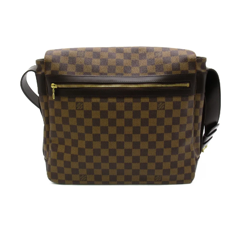 Louis Vuitton crossbody bags with a woven leather strap for textureLOUIS VUITTON Bastille Shoulder Bag Brown Damier PVC coated canvas N45258