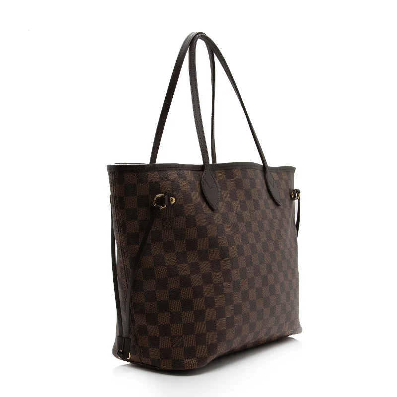 Louis Vuitton bags with a front - flap pocket for quick - access itemsLouis Vuitton Damier Ebene Neverfull MM Tote (PKbHPP)