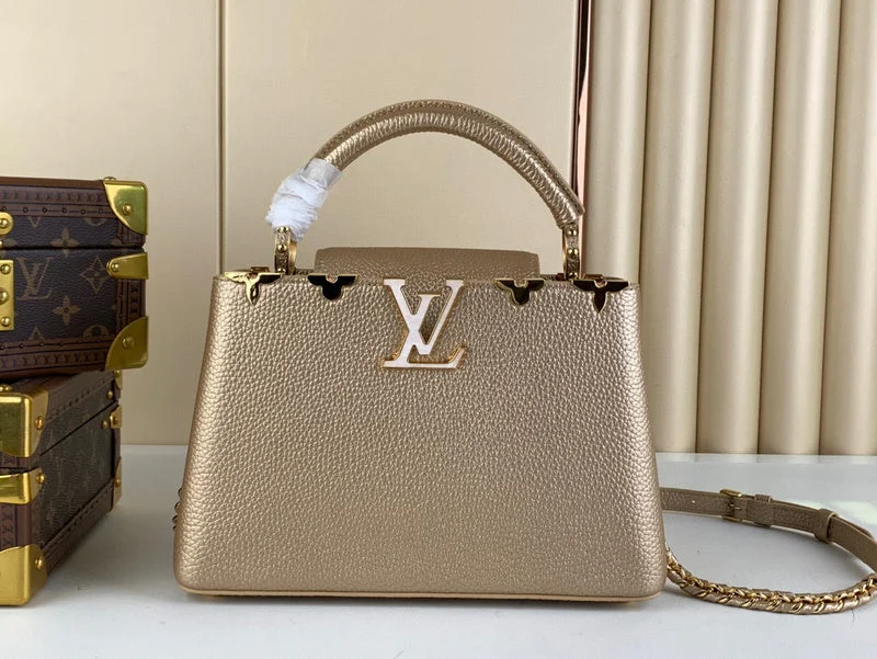 Louis Vuitton bags with a detachable mirror inside for on - the - go touch - upsLouis Vuitton Bags