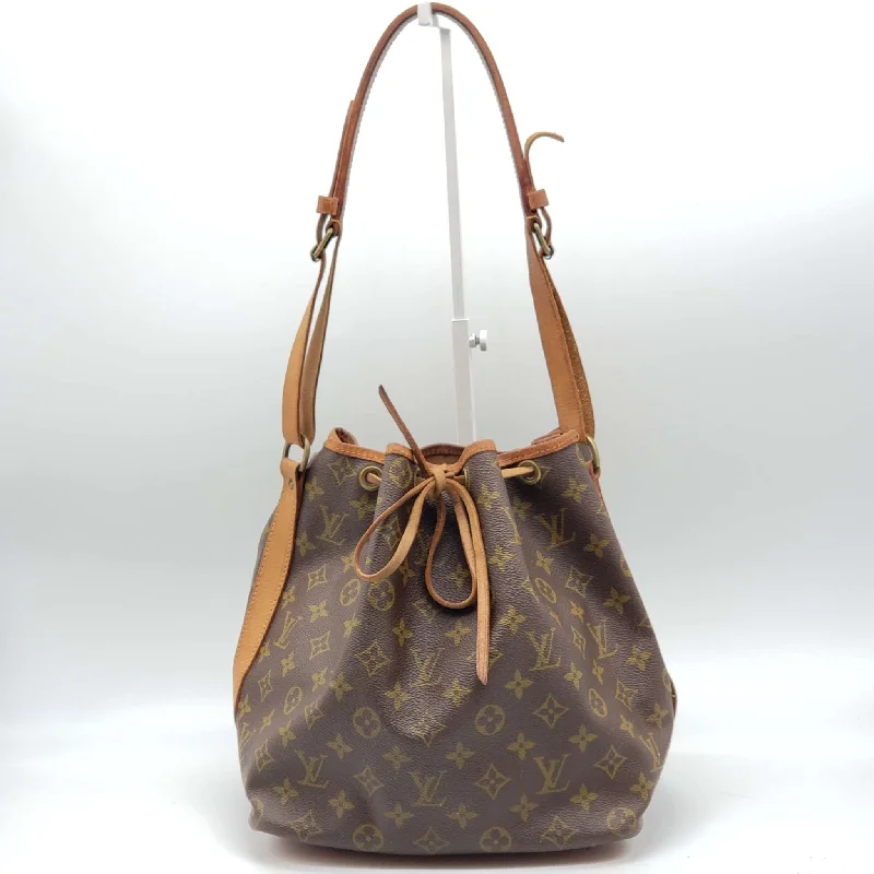 Ladies Louis Vuitton Capucines bags with gold - toned hardwareLOUIS VUITTON MONOGRAM PETIT NOE DRAWSTRING BAG