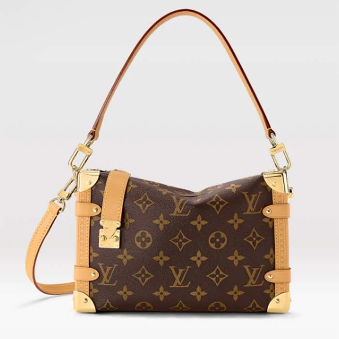 Louis Vuitton Twist bags with the iconic LV - turnlock closureLouis Vuitton LV Unisex Side Trunk PM Handbag Monogram Coated Canvas