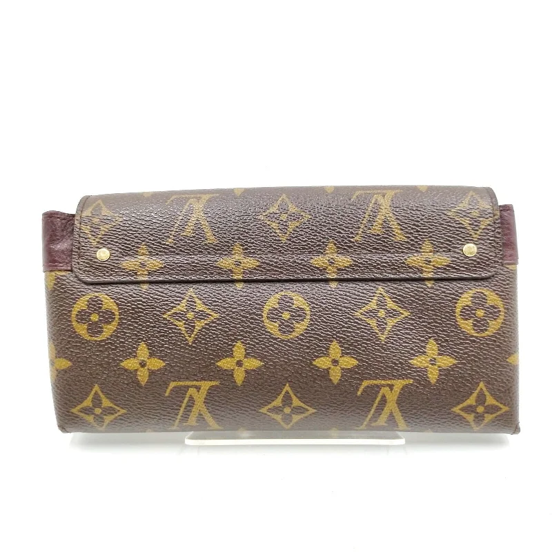 Ladies Louis Vuitton shoulder bags with a magnetic - closure flap for easeLouis Vuitton Brown Monogram Long Wallet