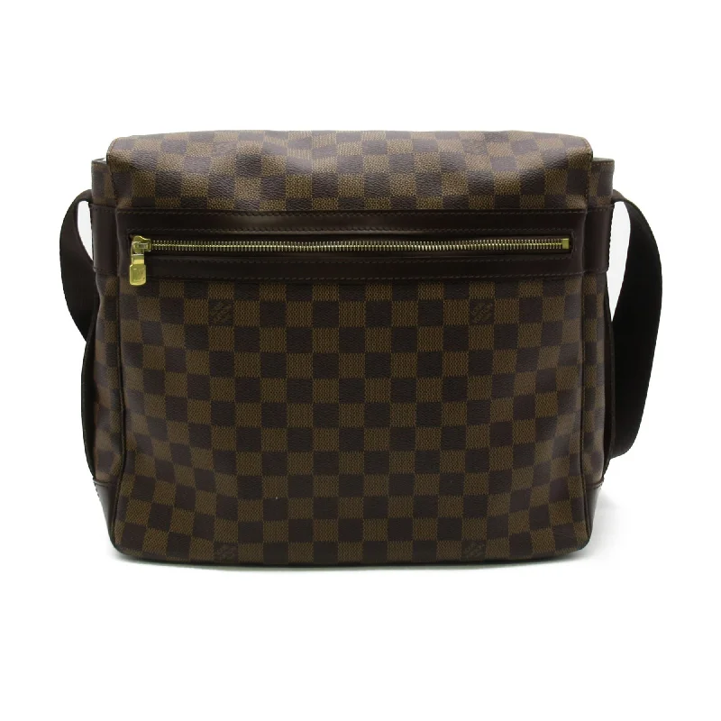 Ladies Louis Vuitton shoulder bags with a magnetic - closure flap for easeLOUIS VUITTON Bastille Shoulder Bag Brown Damier PVC coated canvas N45258