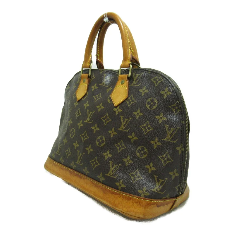 Louis Vuitton bags with a front - zip pocket for small items like keysLOUIS VUITTON Alma Brown Monogram PVC coated canvas M51130