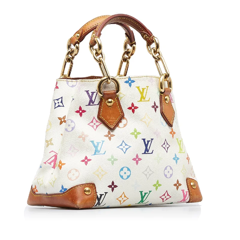 Louis Vuitton tote bags with a double - handle and shoulder - strap optionLouis Vuitton Audra Multicolor Monogram Canvas