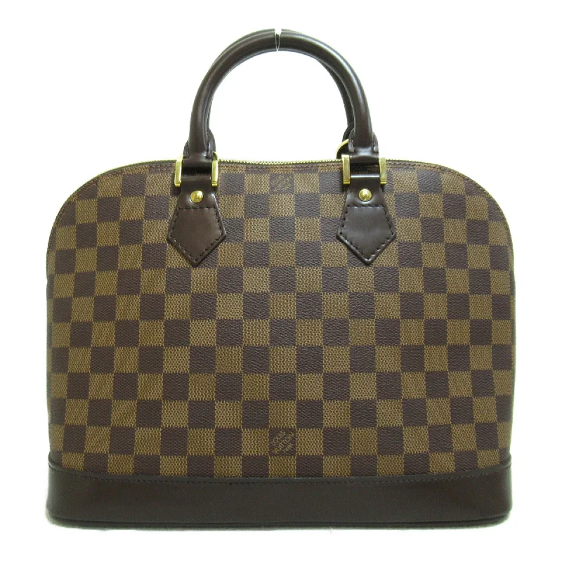 Ladies Louis Vuitton Capucines bags with a detachable shoulder strapLOUIS VUITTON Alma Brown Ebene Damier PVC coated canvas N51131