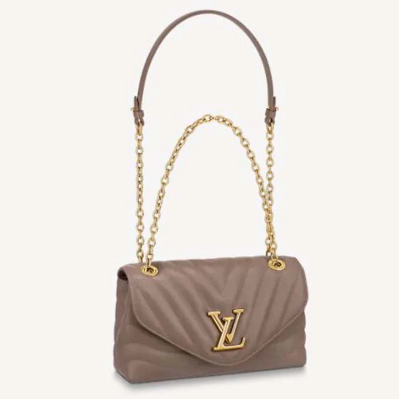 Ladies Louis Vuitton Capucines bags with a detachable shoulder strapLouis Vuitton LV Women New Wave Chain Bag Handbag Sandy Smooth Cowhide Leather