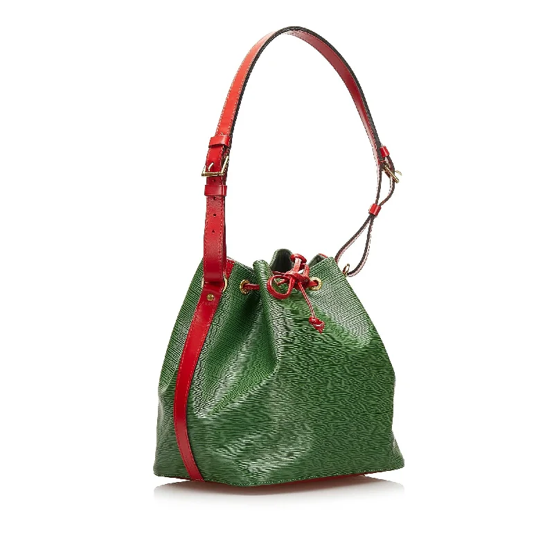 Ladies Louis Vuitton shoulder bags with a magnetic - closure flap for easeLouis Vuitton Epi Bicolor Petit Noe 35356)