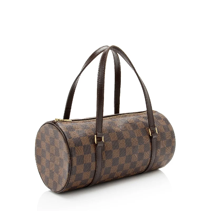 Louis Vuitton handbags with a beaded trim for a touch of glamourLouis Vuitton Damier Ebene Papillon 26 Satchel (zael7L)