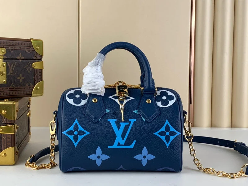 Louis Vuitton handbags with a metal - framed clasp for durabilityLouis Vuitton Bags