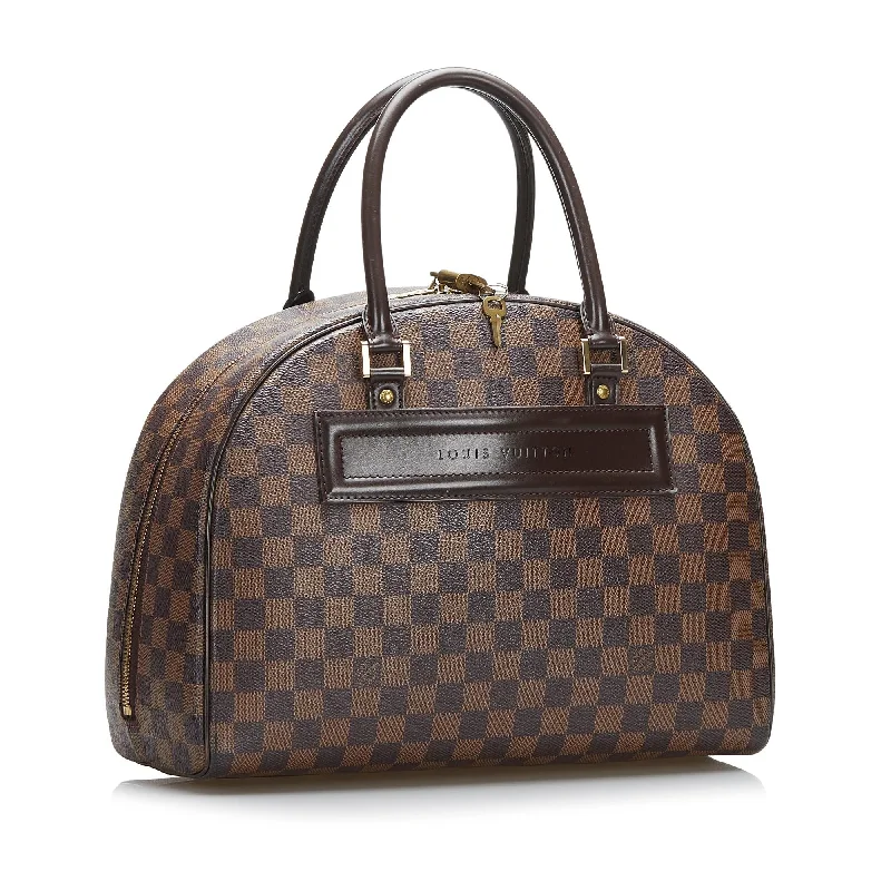 Louis Vuitton tote bags with a printed LV logo on the front for brand visibilityLouis Vuitton Damier Ebene Nolita (4UsDDW)