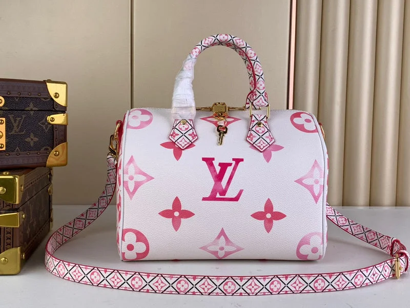 Louis Vuitton tote bags with a printed LV logo on the front for brand visibilityLouis Vuitton Bags