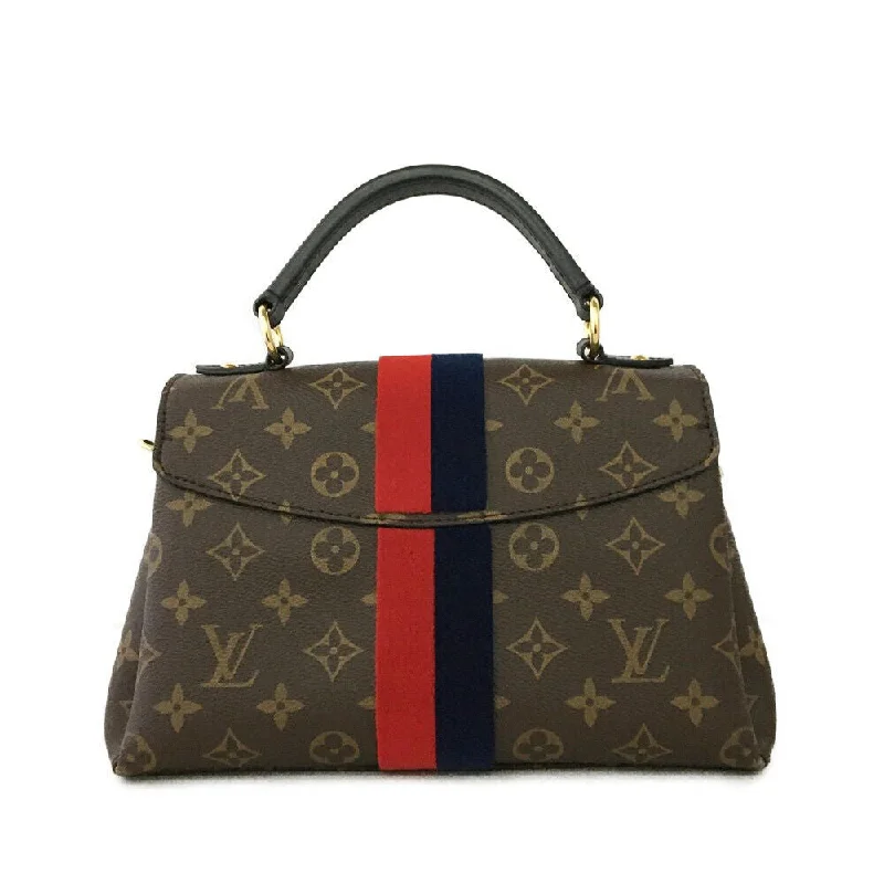 Louis Vuitton Alma bags with a leather - wrapped handle for a luxurious feelLouis Vuitton Monogram Georges BB Hand Bag w/Shoulder Strap