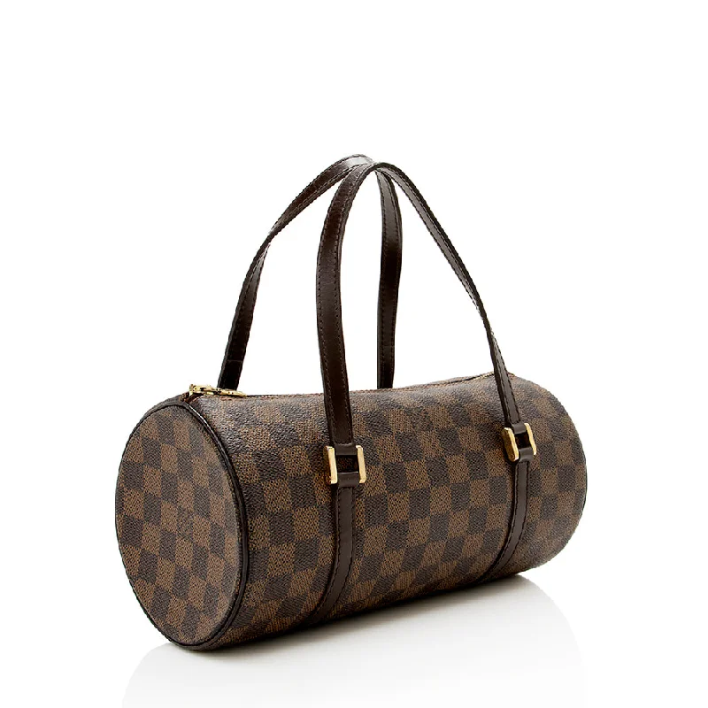 Louis Vuitton bags with a front - flap pocket for quick - access itemsLouis Vuitton Damier Ebene Papillon 26 Satchel (13756)