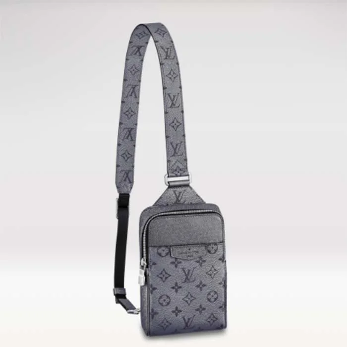 Louis Vuitton Neverfull bags with large capacity for everyday essentialsLouis Vuitton LV Unisex Outdoor Sling Bag Gunmetal Gray Monogram Coated Canvas