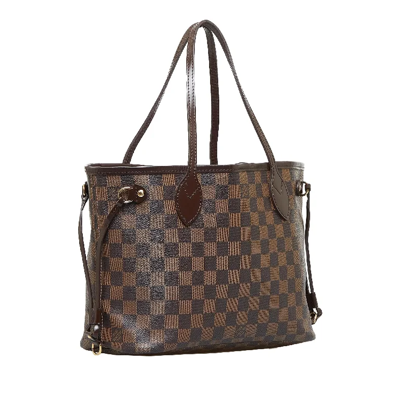 Louis Vuitton bags with a front - flap pocket for quick - access itemsLouis Vuitton Damier Ebene Neverfull PM (54oAlJ)