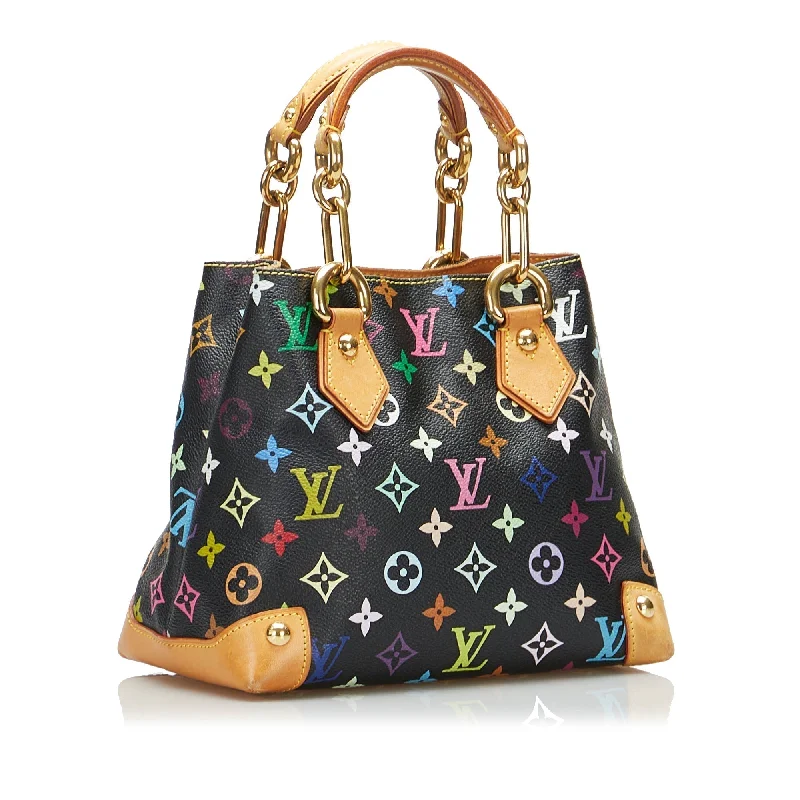 Louis Vuitton bags with a front - flap pocket for quick - access itemsLouis Vuitton Audra Black Multicolor Monogram Canvas