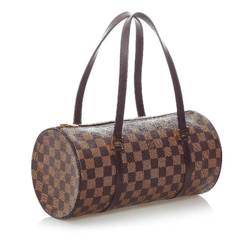 Ladies Louis Vuitton shoulder bags with a wide - width strap for comfortLouis Vuitton Damier Ebene Papillon 30 (31460)