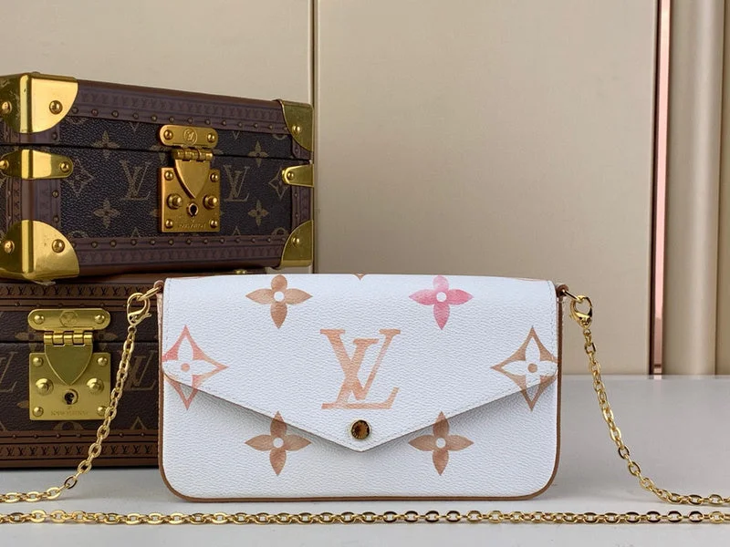 Ladies Louis Vuitton shoulder bags with a wide - width strap for comfortLouis Vuitton Bags