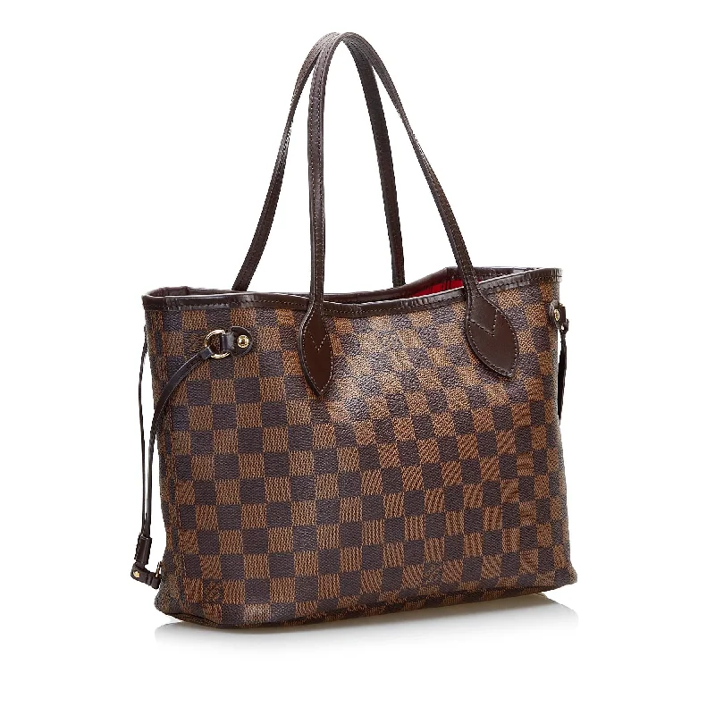 Louis Vuitton Alma bags with a leather - wrapped handle for a luxurious feelLouis Vuitton Damier Ebene Neverfull PM 36383)