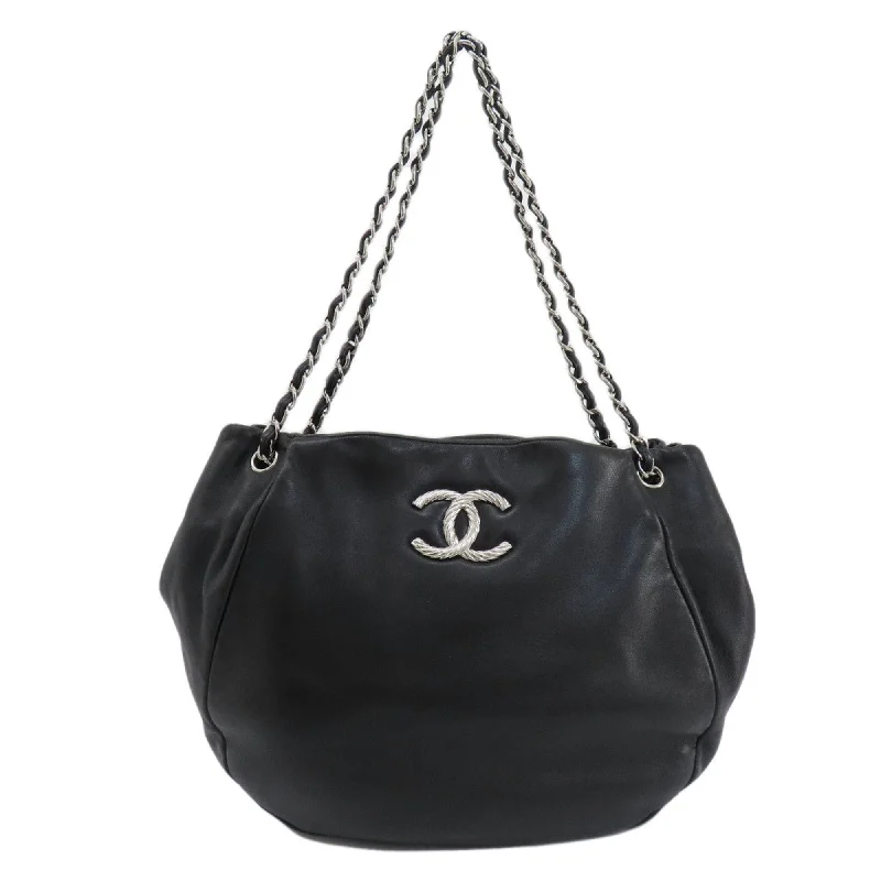 Chanel Lightweight Handbag for Daily ErrandsCHANEL Coco Mark Tote Bag Lambskin Women's