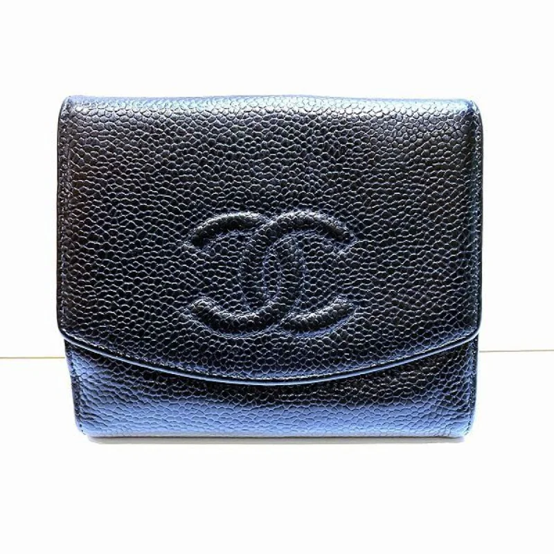 Chanel bags for women with minimalist styleCHANEL Coco Mark W A13496 Bi-fold Wallet for Women