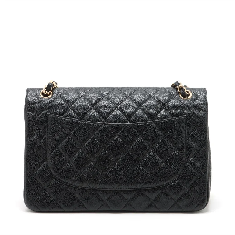 Chanel Handbag with Adjustable Strap for ComfortCHANEL DECAMATRASE Caviar S Double Flap Double Chain Bag Black G  14th