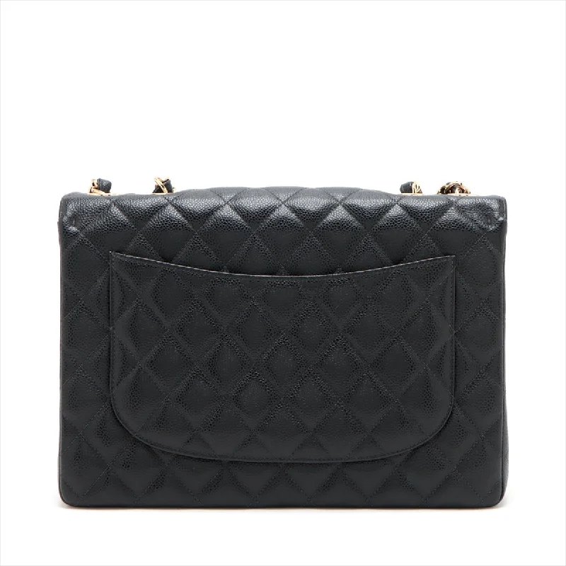 Chanel bags for women with a taste for high fashionChanel Decamatrasse 30  Caviar S Single Flap Double Chain Bag Black G  8th A58600