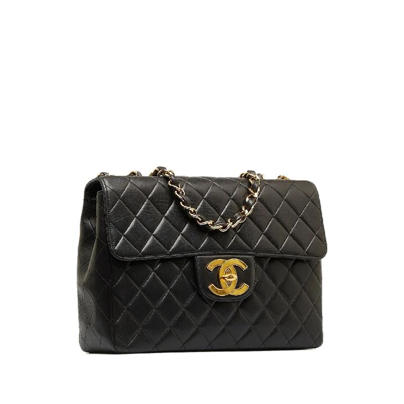 Chanel Luxury Handbag for High - End EventsCHANEL Jumbo XL Classic Lambskin Single Flap Bag