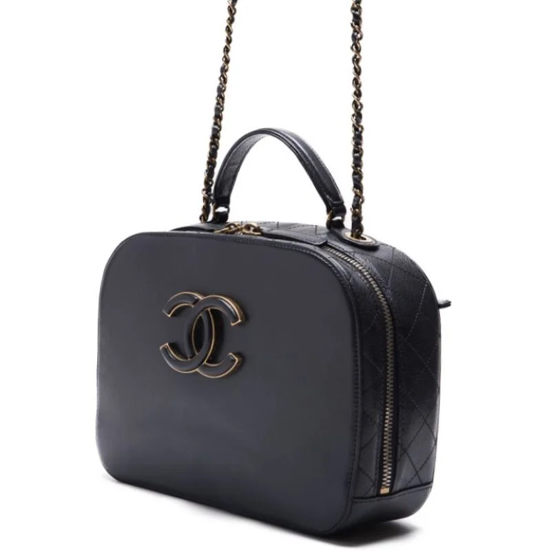 Chanel New Arrival Handbag with Gold HardwareCHANEL DECACOCO Top Handle 2w Chain Shoulder  Caviar S Black  Handbag  Handbag  Handbag Hybrid 【 Delivery】 Ladies Online