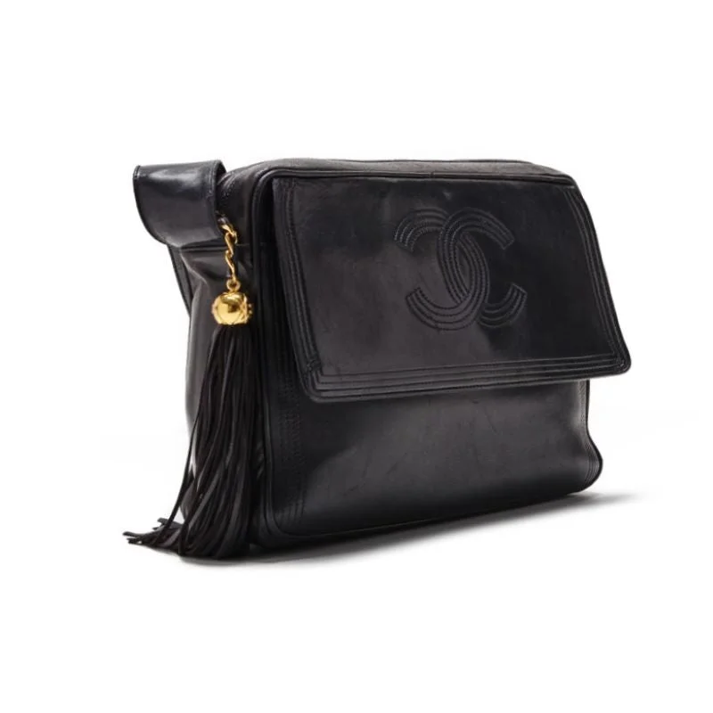 Chanel bags for women with a taste for high fashionChanel Coco One-Shoulder Bag  Fringes Black  Black (Golden Tools) Shoulder Bag   Ship Free Shipping] Xian Yama Online