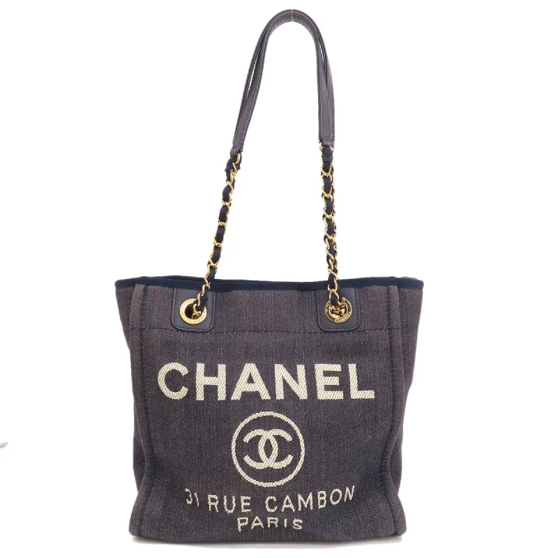 Chanel bags available in bold colors and patternsChanel Deauville PM handbag denim for women