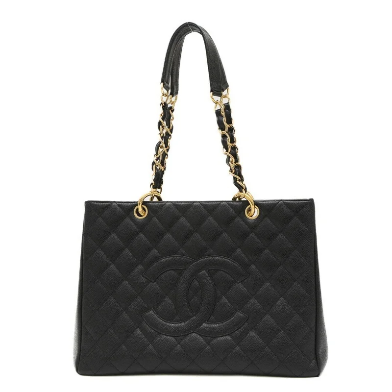 Chanel bags as wedding day accessoriesChanel Coco Mark Matelasse GST Tote Bag Caviar Skin Black A50995