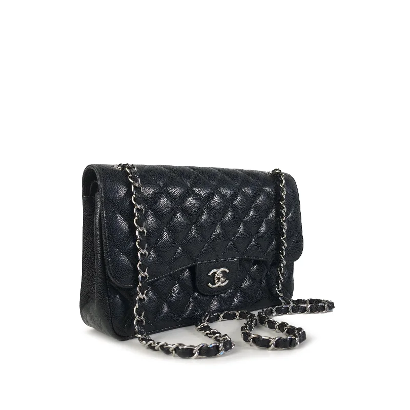 Chanel bags sale 2025CHANEL Jumbo Classic Caviar Double Flap Shoulder Bag