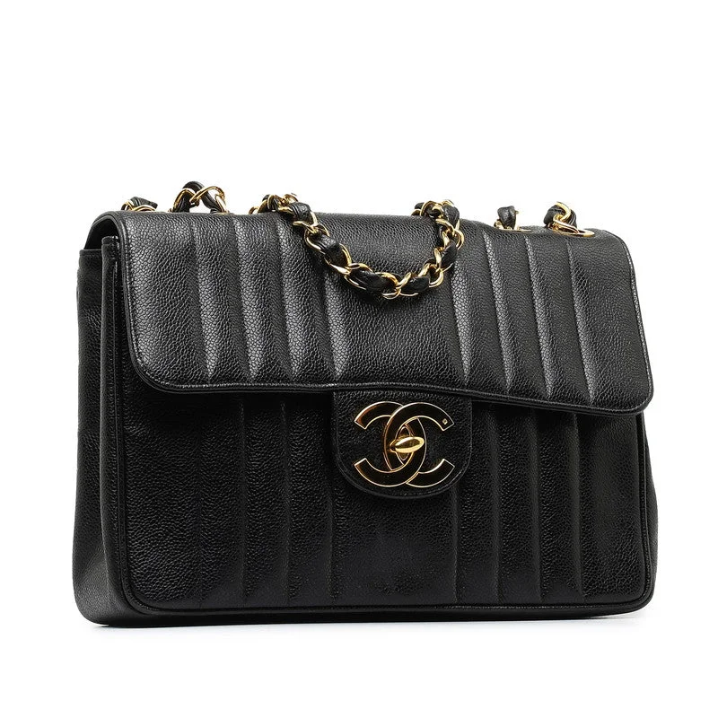 Chanel Classic Flap Bag for Evening PartyChanel Coco Mademoiselle Double Chain Shoulder Bag Black Caviar S  Chanel