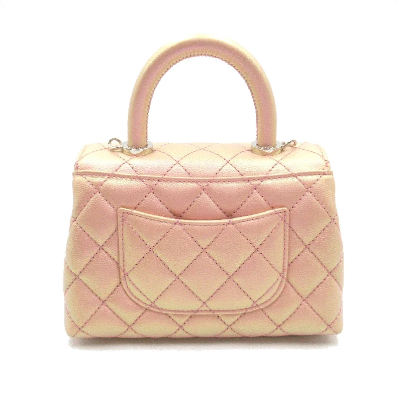 Chanel bags for the minimalist fashionChanel Coco Handler Matrasse 2w Shoulder 2way Shoulder Bag Caviar S  Pink Metal Pink