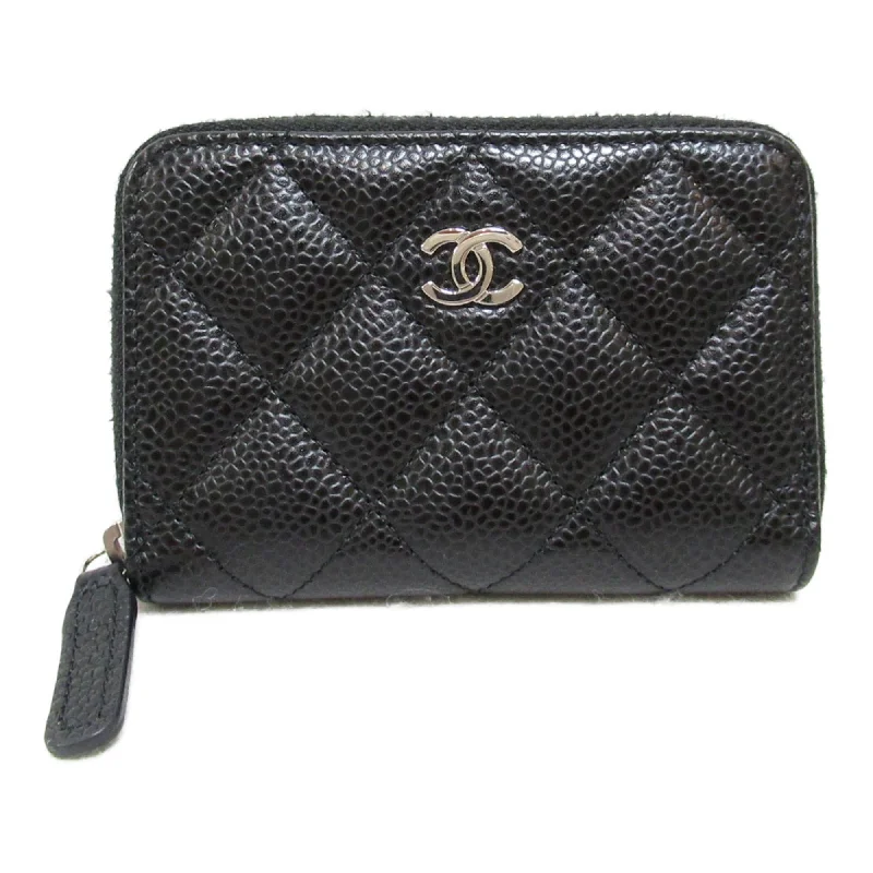 Chanel bags with adjustable chain strapsCHANEL coin purse Black Caviar Skin (Grained Calf)