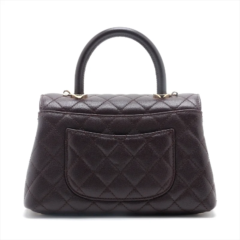 Chanel bags that pair perfectly with any outfitChanel Coco Handle 24 XS Caviar S 2WAY Shoulder Bag Brown G  A92990